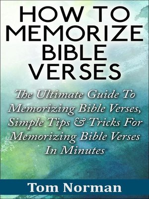 How to Memorize Bible Verses - ebook